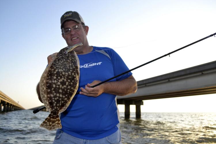 Mmmm, tasty! Speckled trout, redfish, flounder, black drum and more holding to Lake Pontchartrain Causeway
