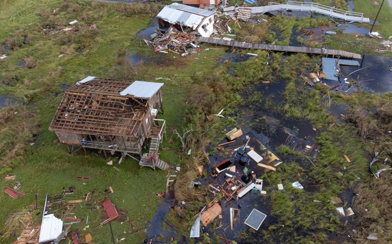 Isle de Jean Charles after Hurricane Ida