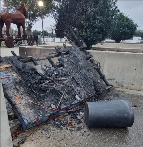 Lafraniere Park fire