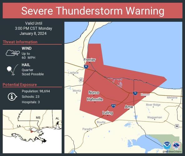 Severe thunderstorm warning