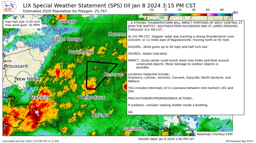 Special weather statement