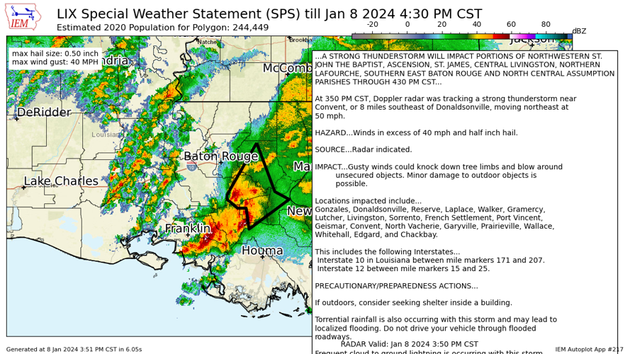 Special weather statement