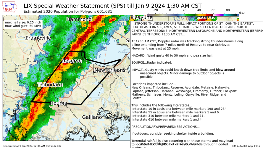 Special weather statement, south